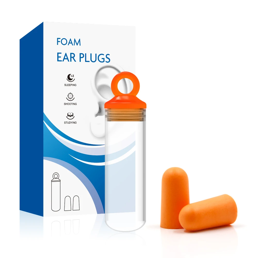 protection sleeping ear plug set pu foam