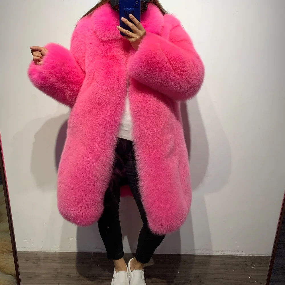 Fur Coat Lady Natural Fur Coat Women Warm Winter Natural Fur Cloth Lady