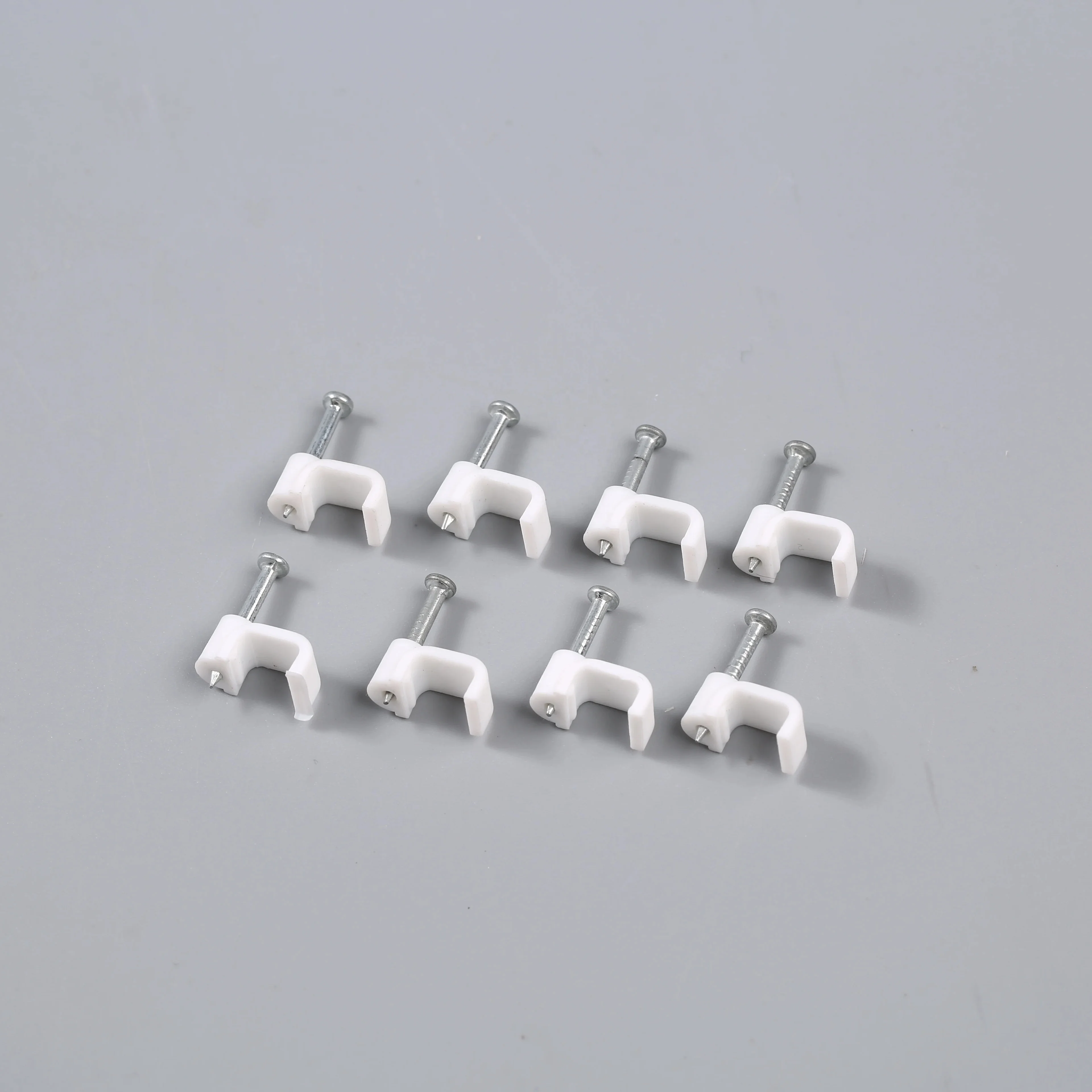 7mm square type cable nail clips PE materials with steel factory price with great quality