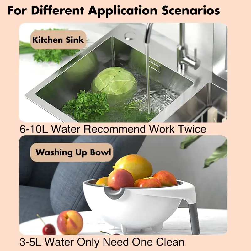 Fruit and Vegetable Washing Machine, Portable Capsule Shape Cleaner Device for Cleaning Fruits and Vegetables, Rice, Meat
