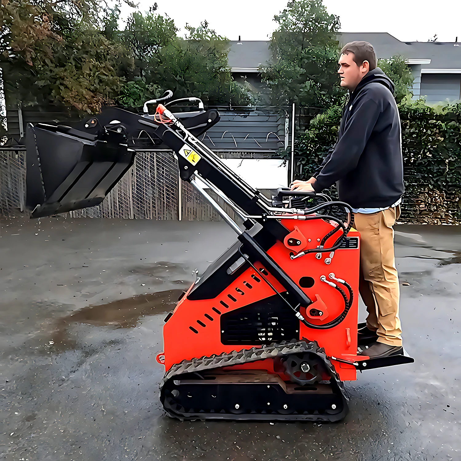 Дизельный и электрический опционально Сертификация CE мощный гусеничный погрузчик