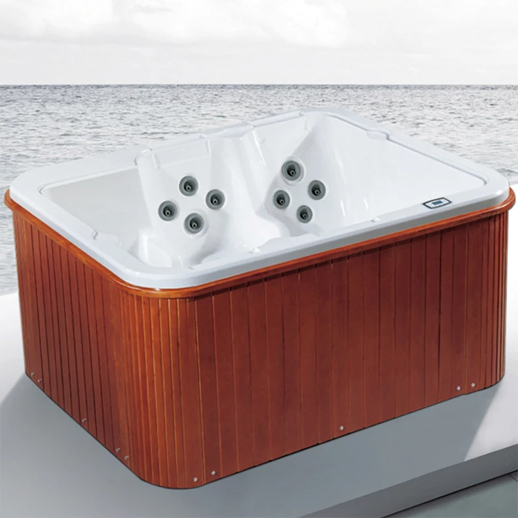 luxury acrylic shell hot tub outdoor spa with jacuzzier and party massage bath