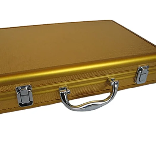 Professional custom luxurious golden custom attache case attache case