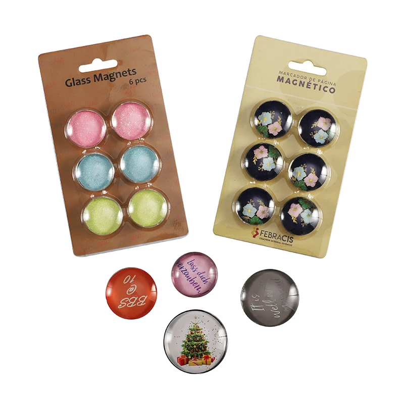 Factory Wholesale Glass Strong Magnetic Refrigerator Magnet Fridge Sticker Dishwasher Magnet
