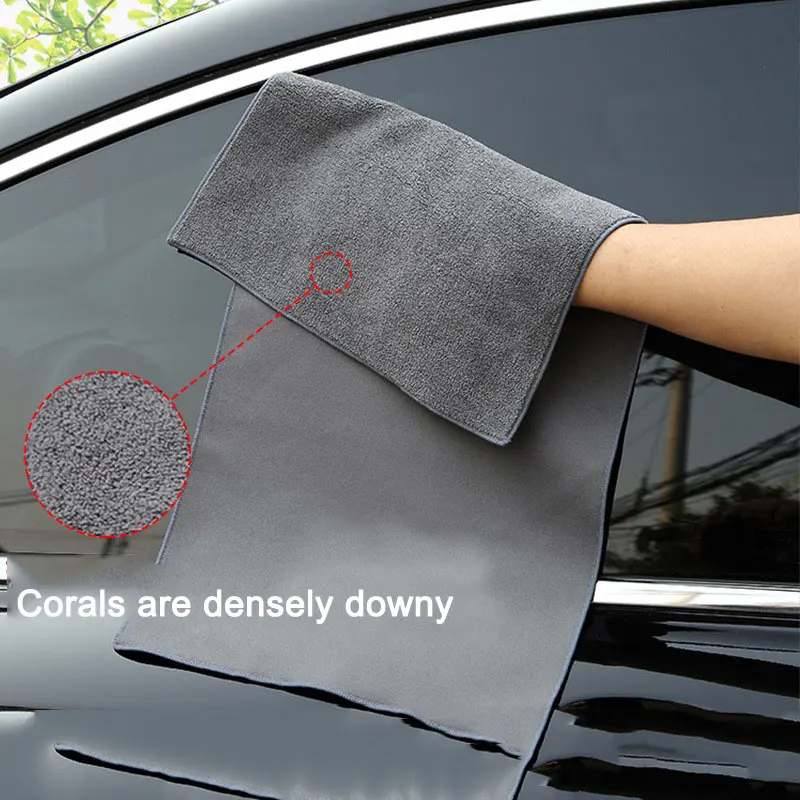 Large Absorbent Towel Thickened Cleaning Fine Fiber Rag Car Microfiber Suede Wash Towel