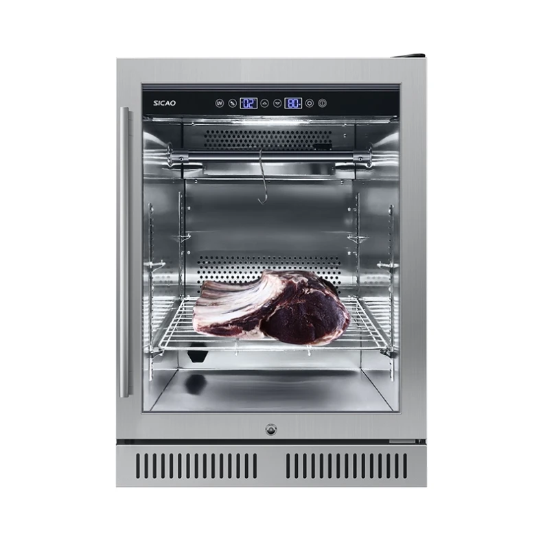 Restaurant Matur Steak Fridge Salami Moisture Control Refrigeration Dry Aging Refrigerator