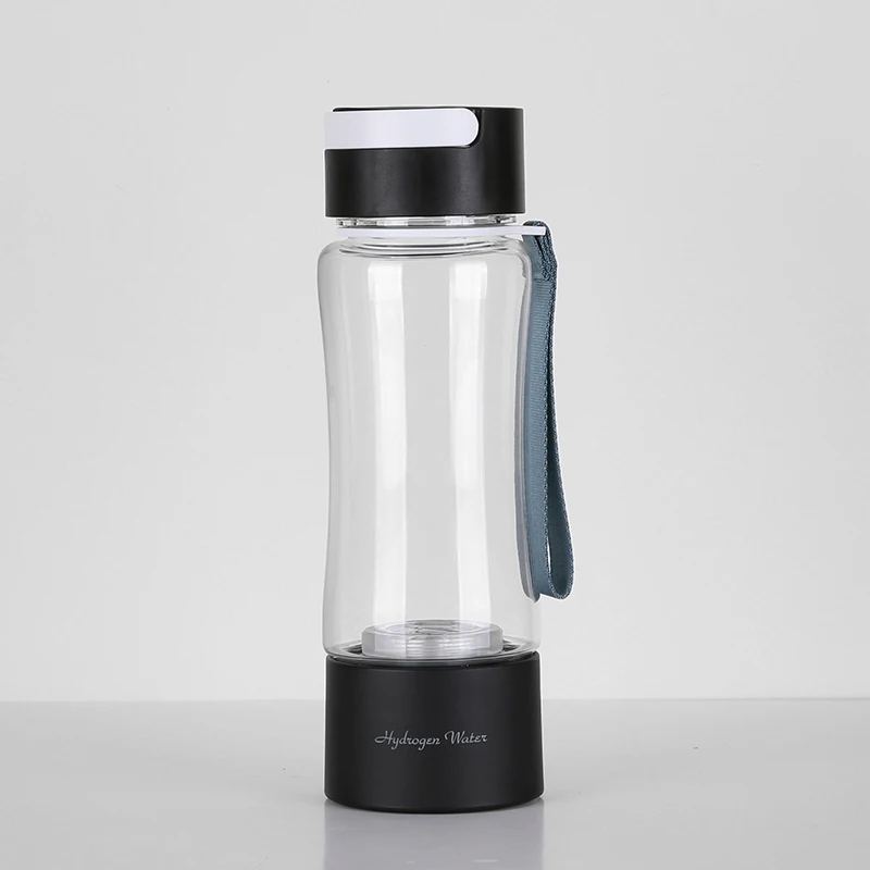 380ml tritan plastic Hydrogen water device with inhalation option from the lid