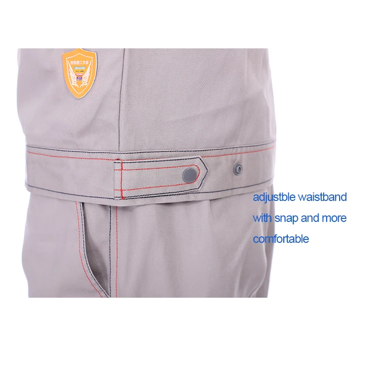 Wholesale 100 Cotton Long sleeve Anti Static Fire Resistant Construction Workwear Coverall  Worker Jacket