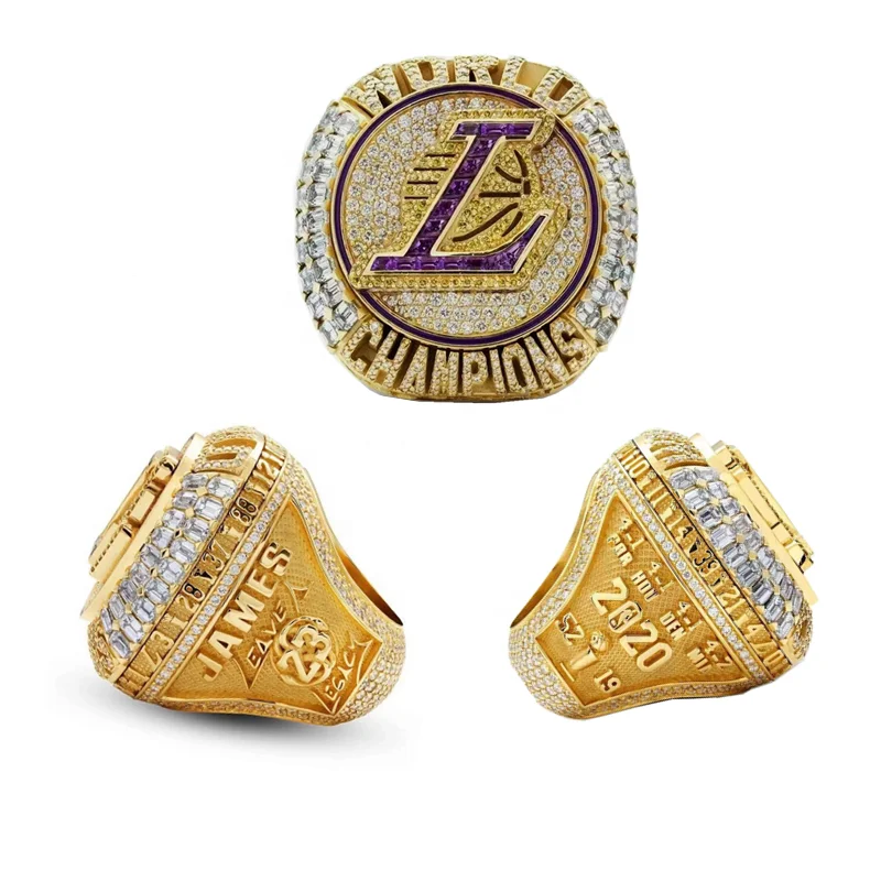 Popular 2020 Los Angeles Lakers championship ring strong magnetic disassembly open ring in stock