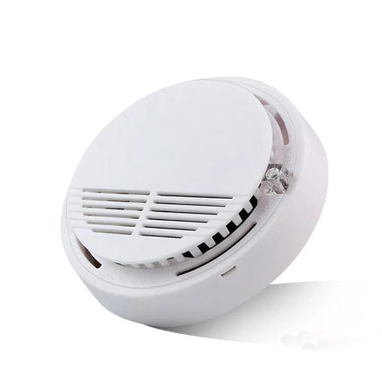 Plastic cover smoke detector fire alarm detector Independent sensor for home office Security photoelectric smoke alarm