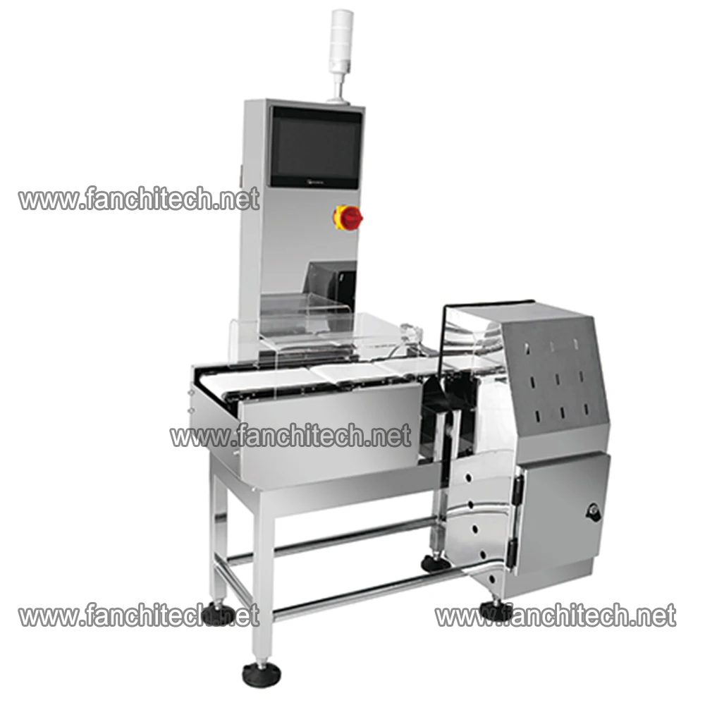 in motion checkweigher for detecting missing pieces of a kit inline conveyor scales