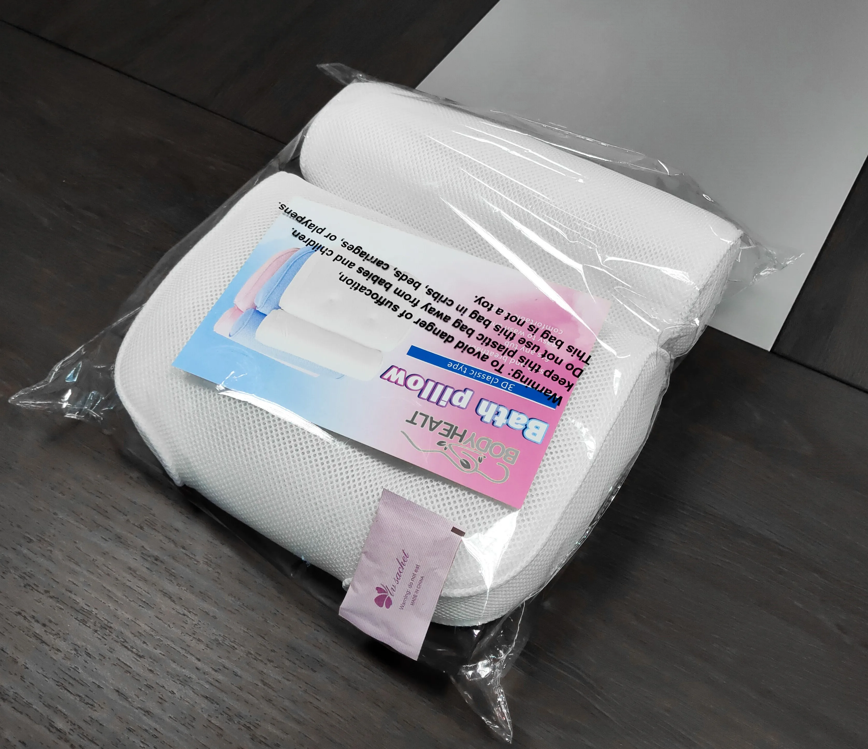 Hot Sell Air Mesh Washable And Soft Spa Bath Pillow With custom logo