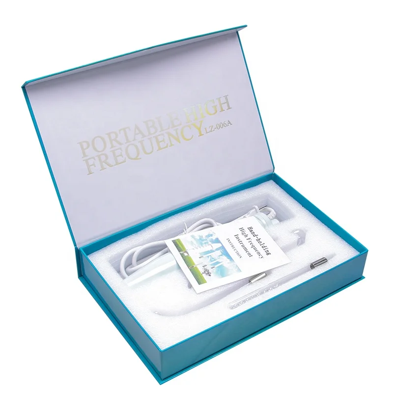 Portable Handheld High Frequency Skin Therapy Wand Machine - Acne Treatment - Skin Tightening - Wrinkle Reducing