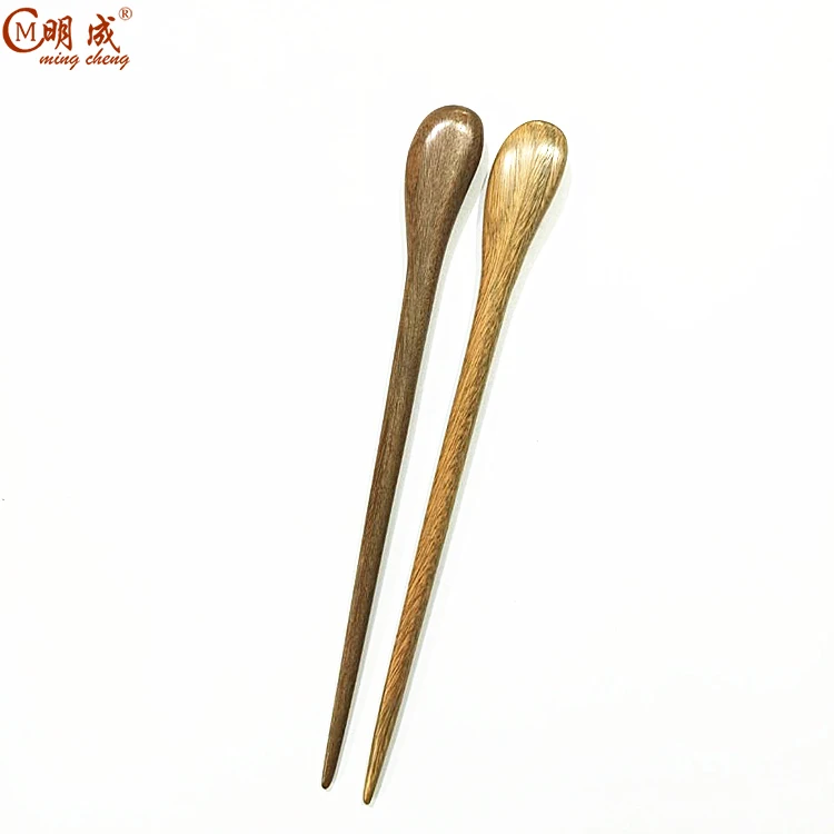 Mengcheng 17-18cm retro sandalwood Japanese hair stick