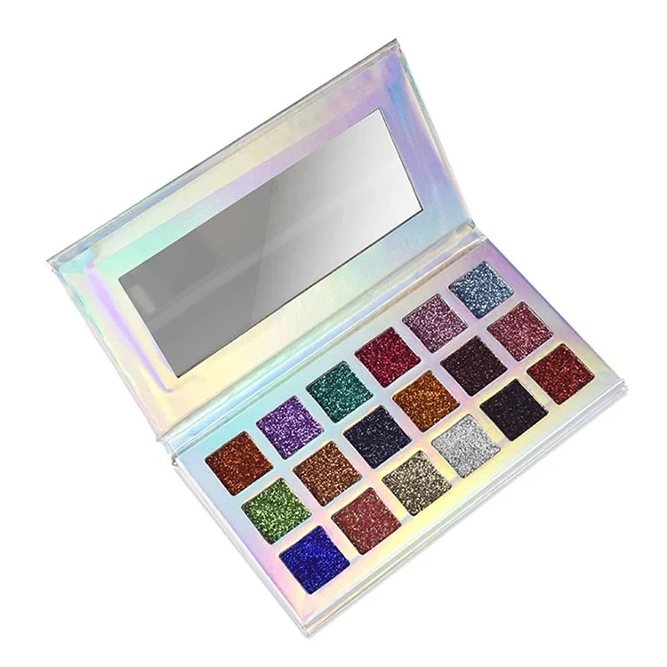 
2019 hot sale colorful Eyeshadow Glitter Sequins private label glitter eyeshadow palette loose eyeshadow shimmer makeup 