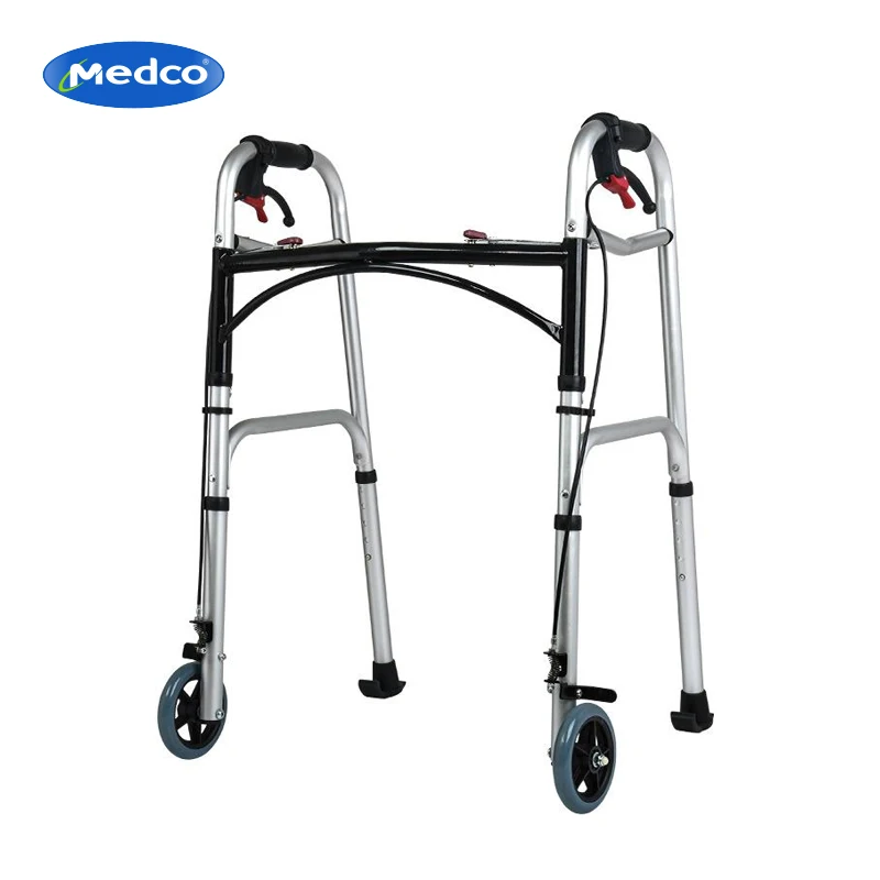 Aluminum walker Medical Adjustable Foldable Aluminium Lightweight Walker
