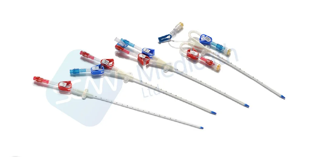 Hot selling single lumen double lumen triple lumen dialyzer for hemodialysis fresenius hemodialysis catheter kits