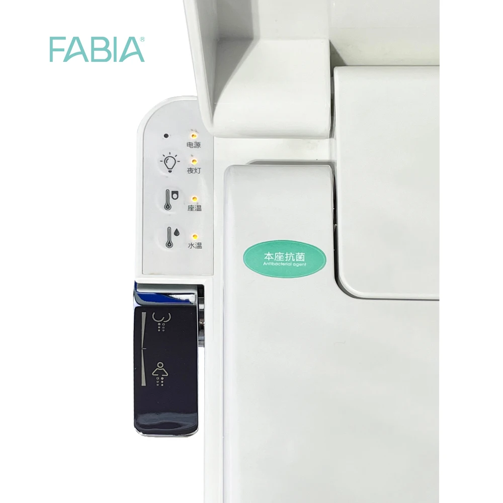 D shaped soft close electric toilet seat covers auto heated smart toilet bidet seat