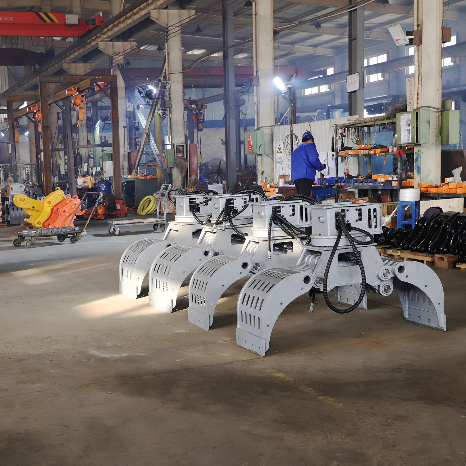 digger attachments excavator rotating grabber for sale