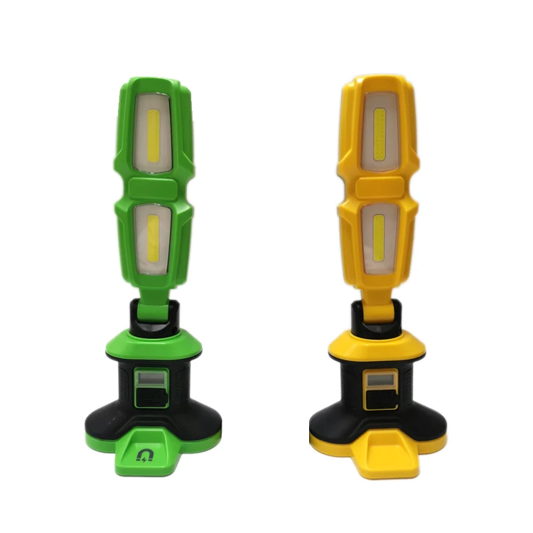 20W COB High Quality  Portable 1500lm Outdoor Li-battery  rechargeable Cordless Work Light with Magnetic Base