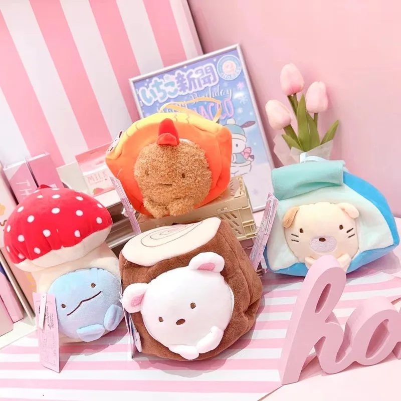 Mixed Batch Plush 3D Dolls Cartoon Lovely Sumikkogurashi Stuffed Animal Toys Soft Cotton Exquisite Birthday Gifts Custom Dolls