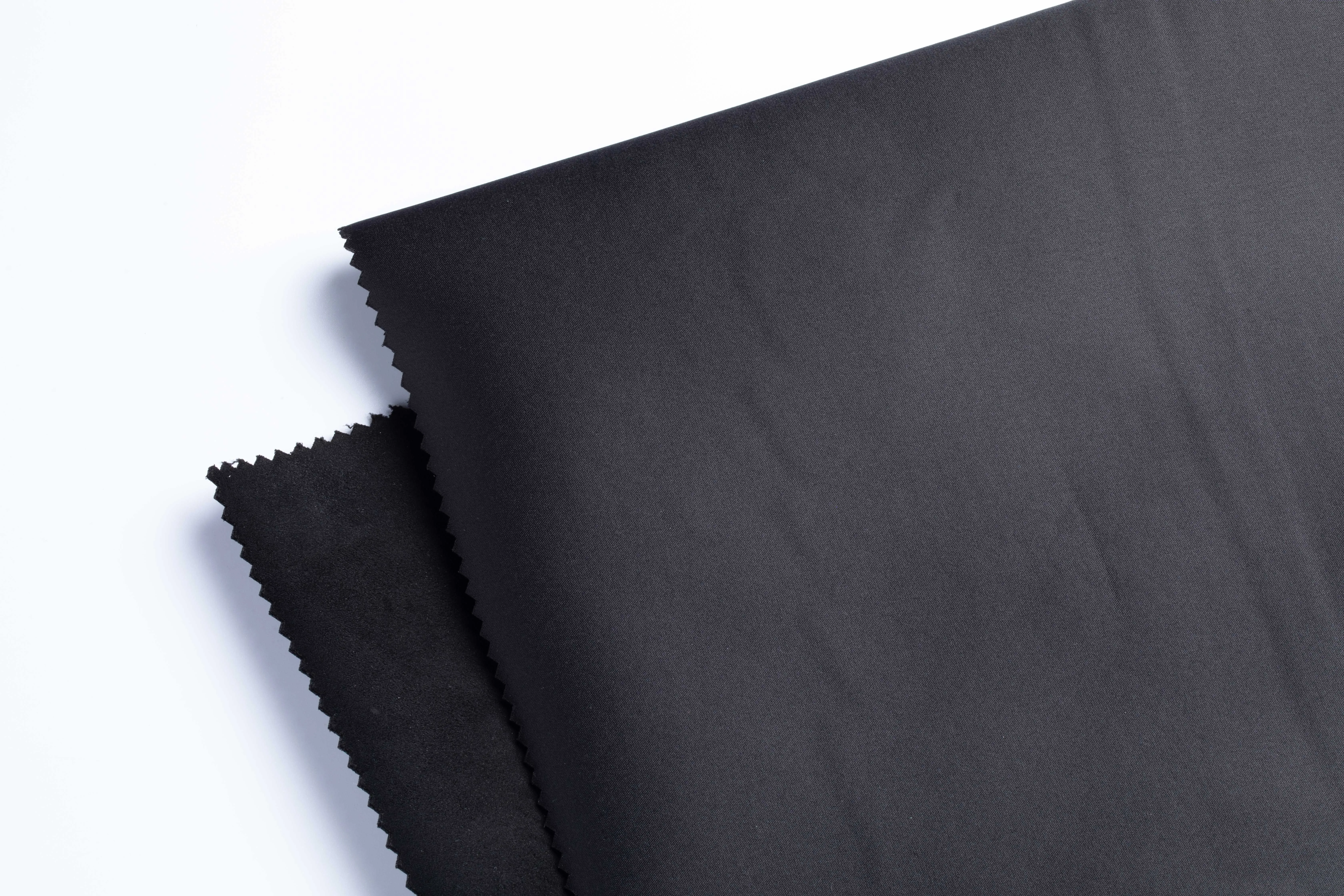 
A popular smooth texture of black sardine cloth jardin cloth flannelette with a lower price 