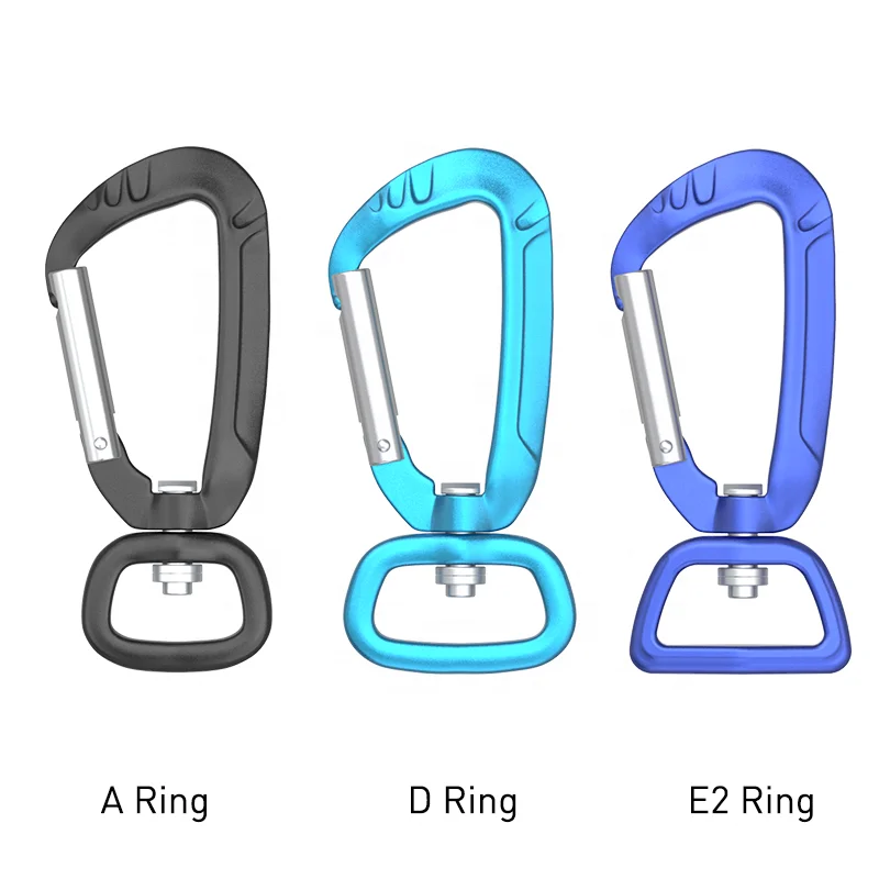 Aluminium Swivel Carabiner with Rotation Ring for Pet, Dog Leash Harness, Keychain Clip (ST1305S)