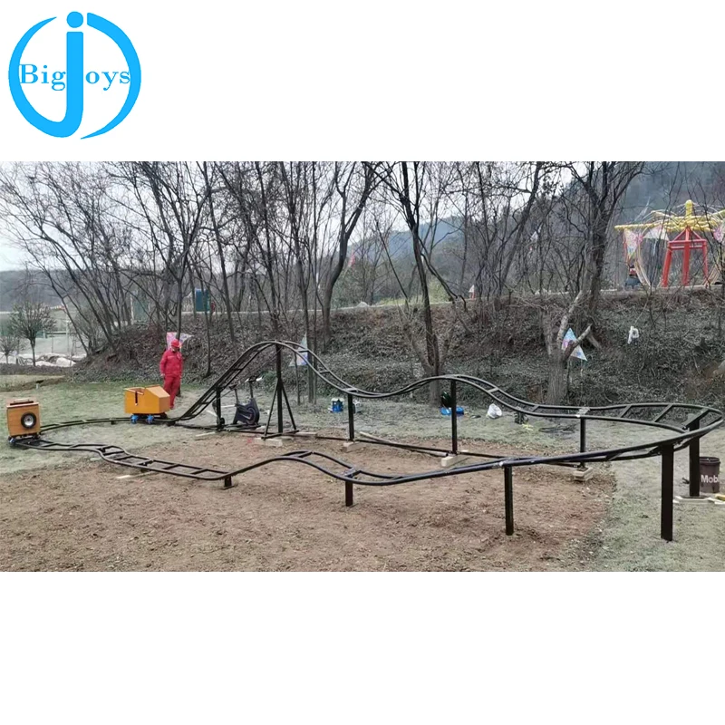 Hot Selling Simple Roller Coaster Rides Amusement Park Human Powered Roller Coaster For kids