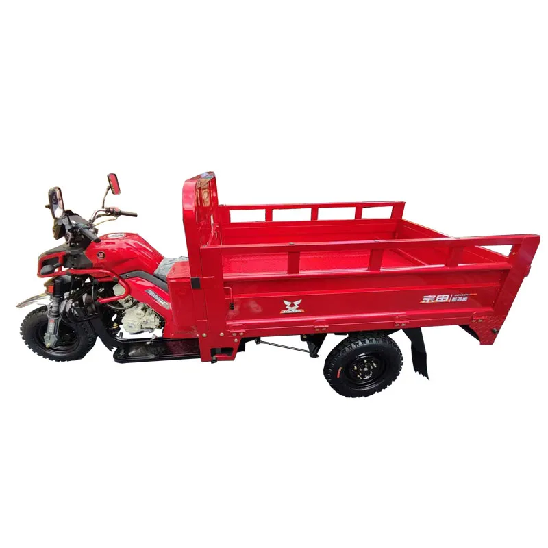 2024 New Style Tricycle Moto Cargo 300cc Wheel Loader Rikshaw Gas Farm Vehicle