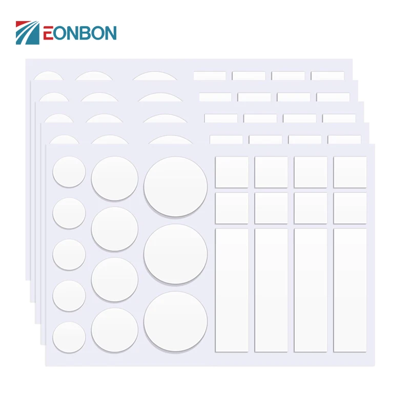 EONBON Double Sided Sticky Dot Stickers Removable Round Putty Clear Sticky Die Cut Nano Tape for Festival Decoration