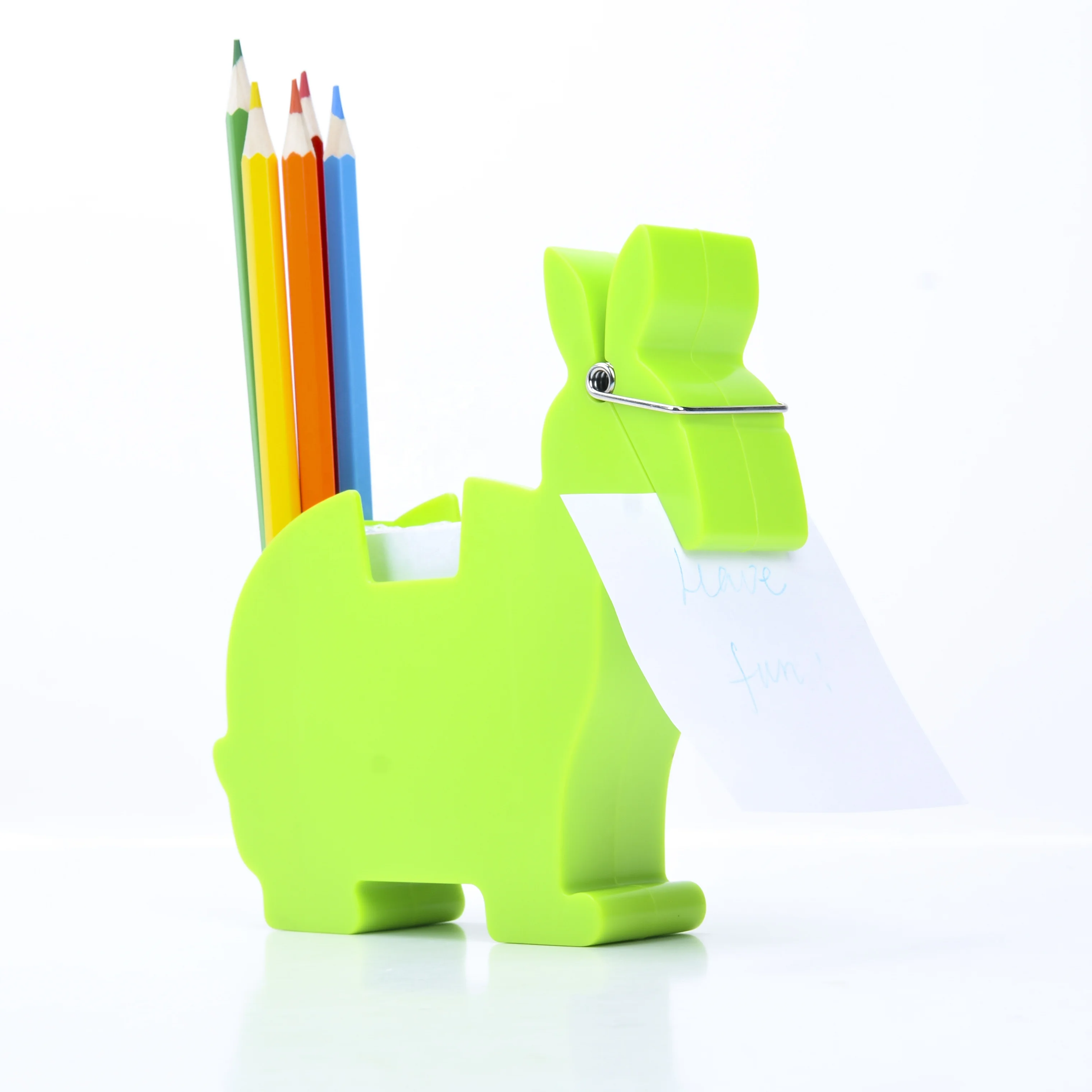 Animal multifunctional school desktop organizer pen holder sticky note holder memo holder