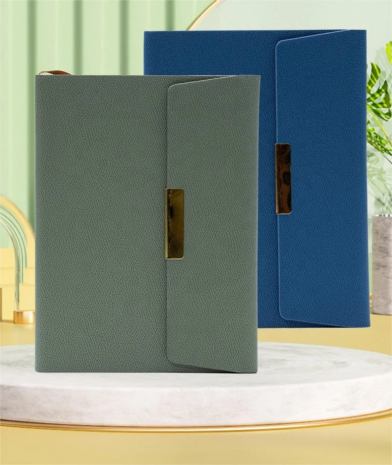 A5 Dotted Business Notebooks with Pen Loop, Hardcover Notebook Journal for Work, 100 Sheets