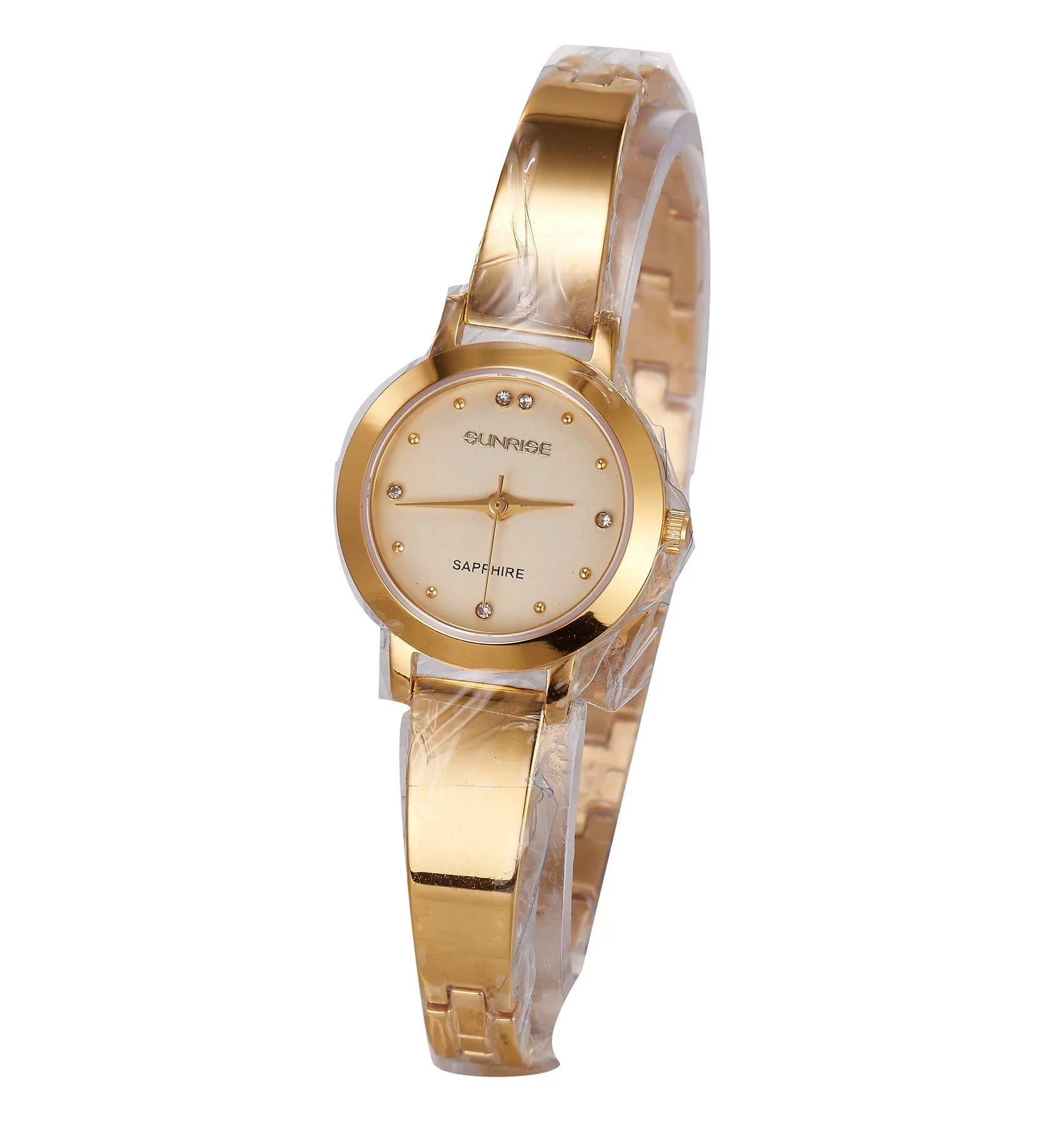 High Quality Small Moq Luxury Lady Wristwatch Stainless Steel Water Proof Chain Watch