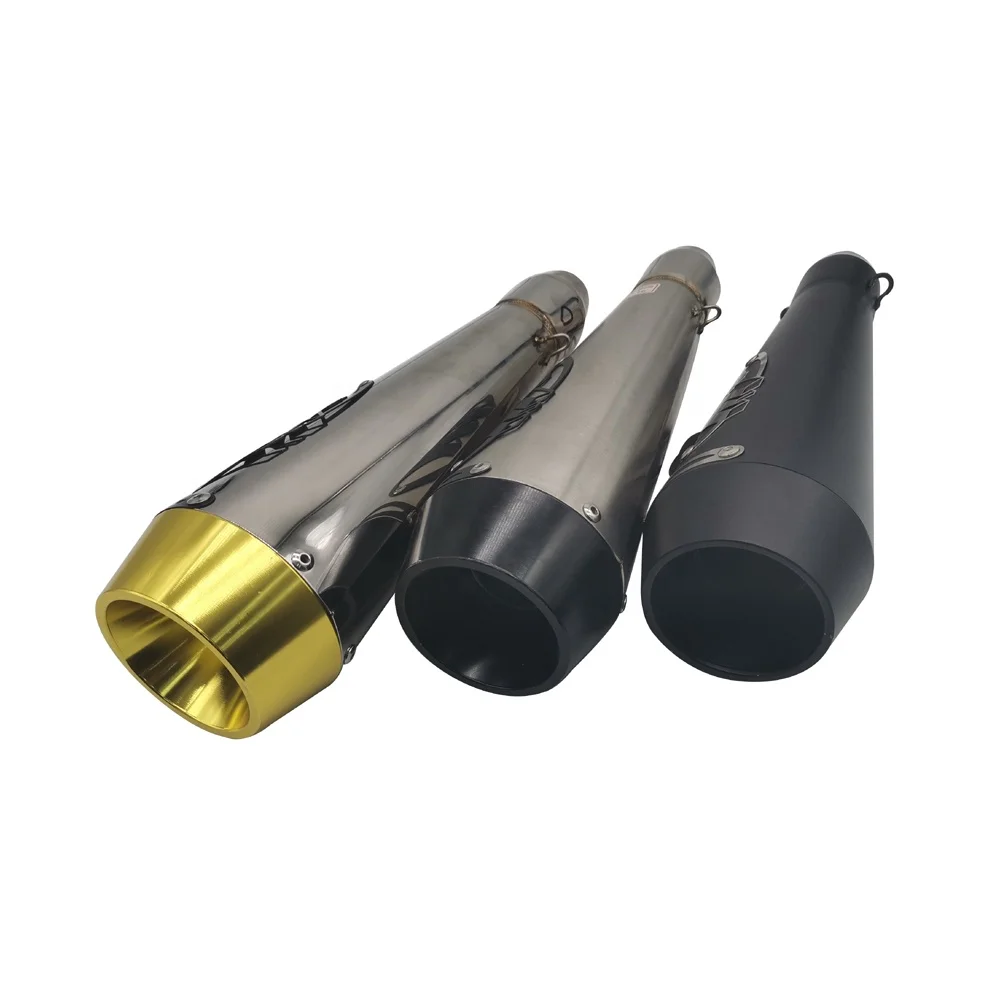 Universal Exhaust Pipe 36-51MM Motorcycle Muffle Exhaust Pipe tail Scooter Bike for SUZUKI YAMAHA DUCATI Aprilia KAWASAKI HONDA