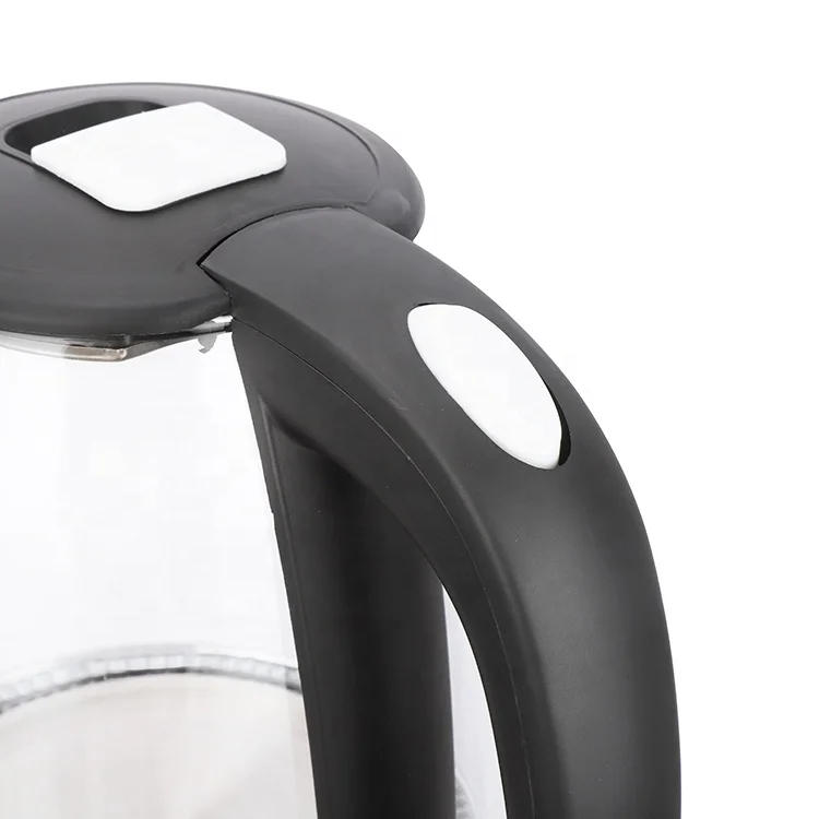 Factory wholesale high boron glass kettle quick heating automatic power cut off 306 degrees cordless electric kettle