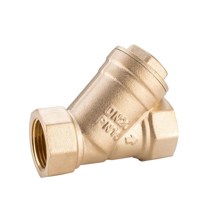 DN15  Brass Y Type Strainer,check valve with ss net