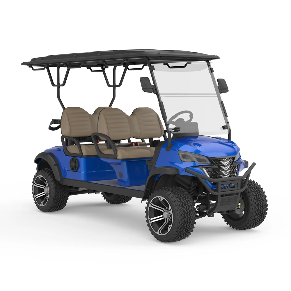 New Design Factory Outlet Lithium Battery 4 Seater Golf Cart  48V5Kw Ip66 Waterproof Golf Carts Canada Club Car