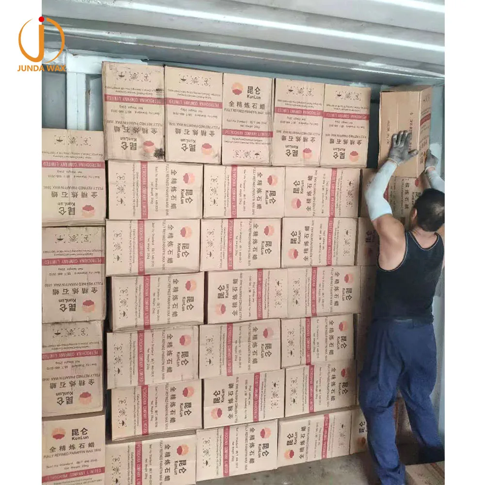 China supply fushun petrochemical company kunlun brand fully refined paraffin wax for candle making