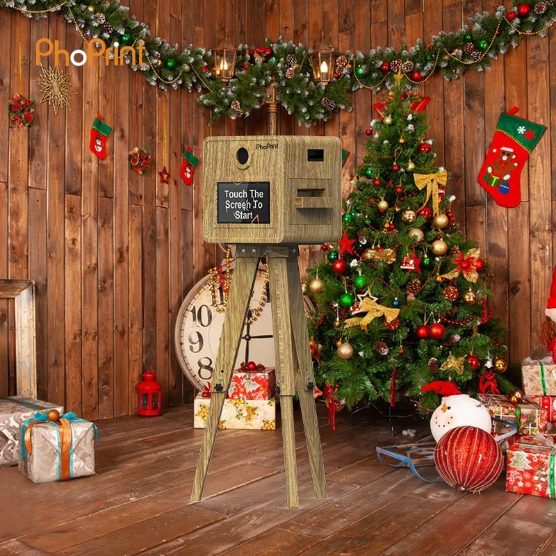 Touch Screen Foto Booth Borne Selfie Kiosk Designed for All Kinds Events And parties