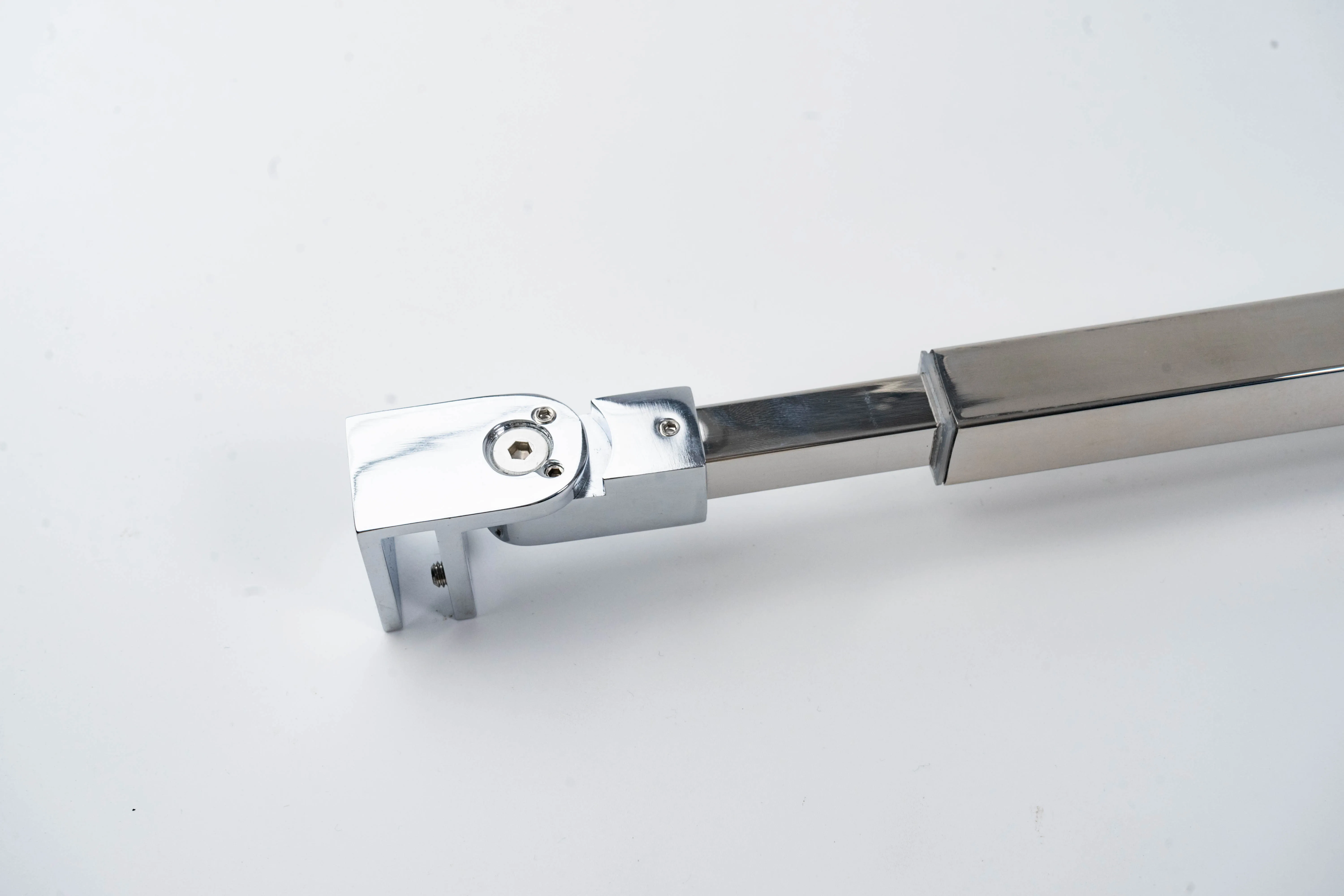 Hydrorelax Stainless Steel Frameless Shower Door Fixed Panel Wall-to-Glass Support Bar