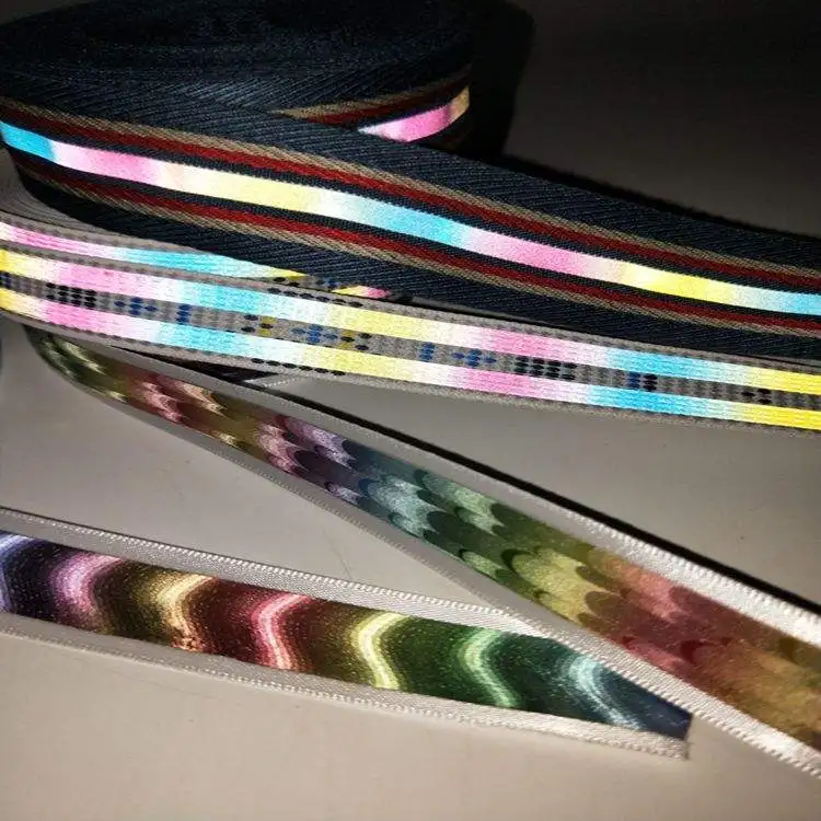 Heavy Duty Plastic Reflective Nylon Webbing Custom Print Pattern Design Reflective Webbing