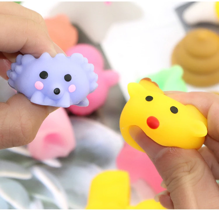 New Products Wholesale Silicone Squishy Anti Stress Toy Kawaii mini Mochi Squishy surprise ball Toys
