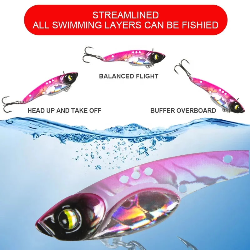 New 3.5g-14g Ice Metal Fishing Lure Artificial  Vib Lures For Fishing Vibration Jerkbait Wobblers River Tackle Spinner Lure