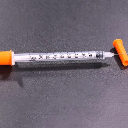 
Safety Wholesale Professional Disposable With Orange Caps U100 Insulin Syringe 31g 