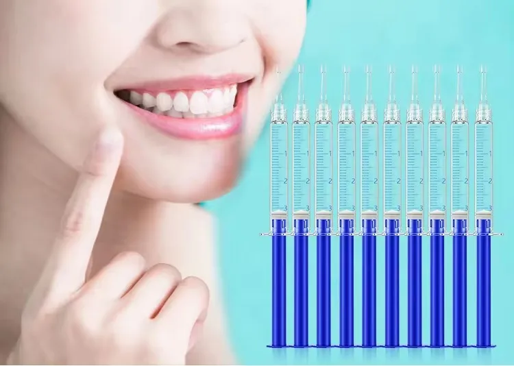 Professional 25% or 35% Hydrogen Peroxide Teeth Whitening Gel Syringe Dental Bleaching Gel
