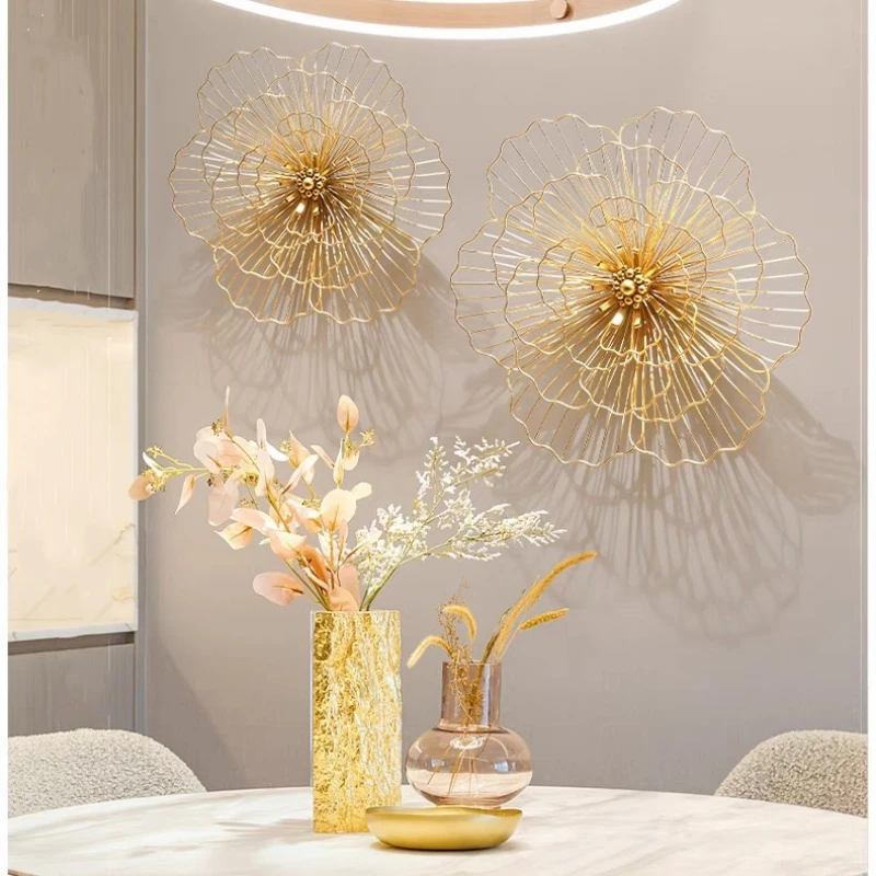 Wall Decor materials Interior Bedroom Living Room  Art Hanging Metal Modern Gold Luxury Decorative Home Wall Decoration for wall