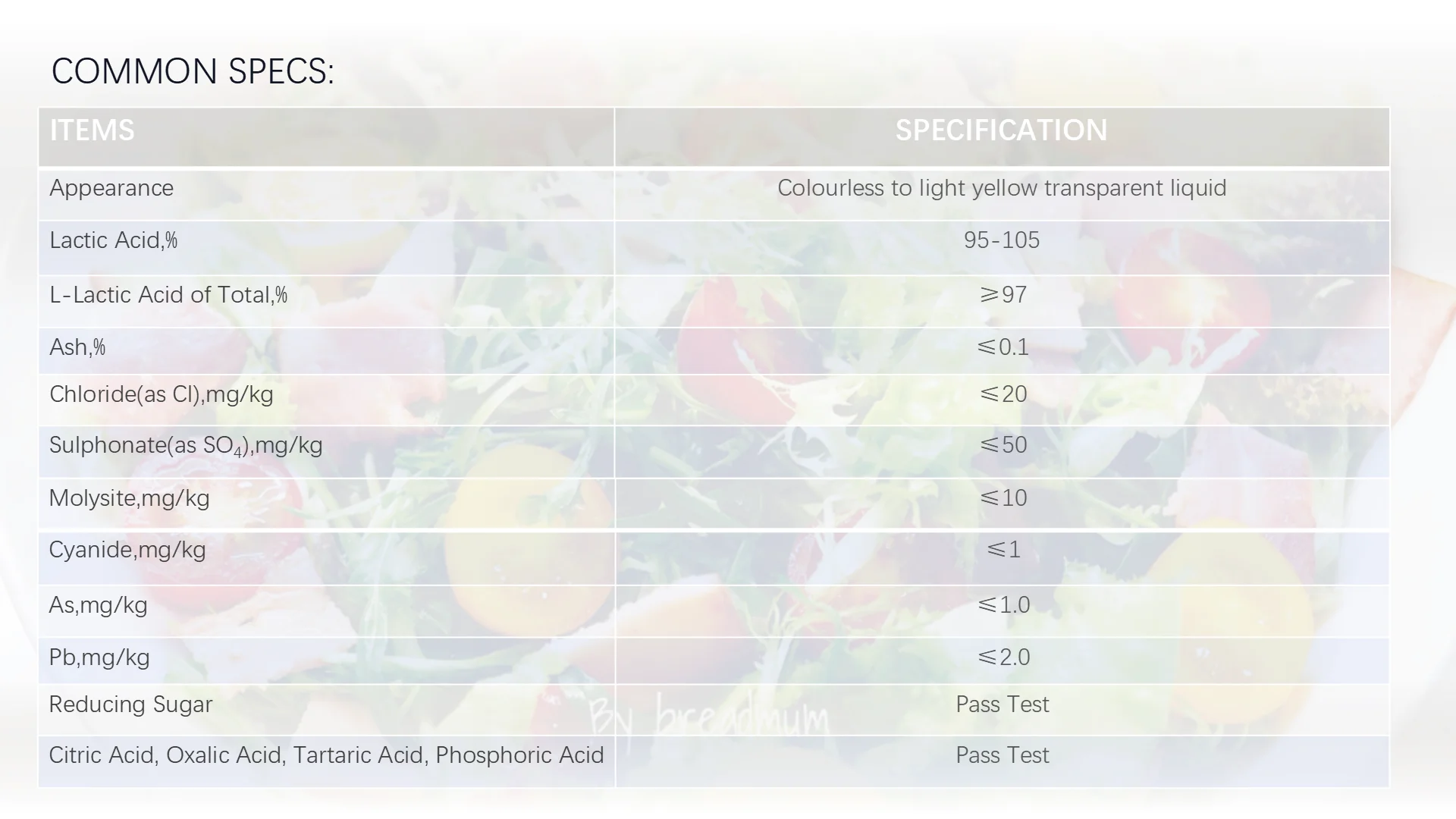 [HOSOME]food grade lactic acid/L-lactic acid/2-hydroxy propionic acid as pH controller acid condiment preservative cas 50-21-5