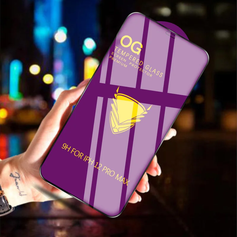 Golden Armor Anti-scratch Screen Protector Big Curved Full Glue OG Tempered Glass for Samsung A22 A32 A42 A52 A72 M22 M42 M52