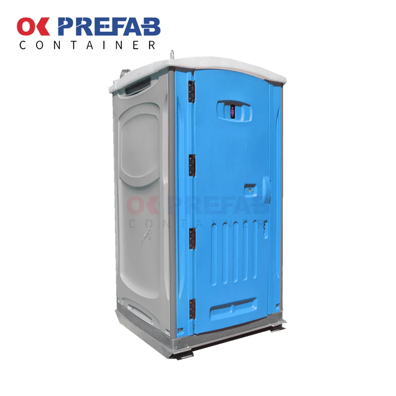 Multifunctional Prefab Simple Travel Public Hdpe Portable Odorless Construction Squatting Sitting Toilet And Bath With Foot Pump