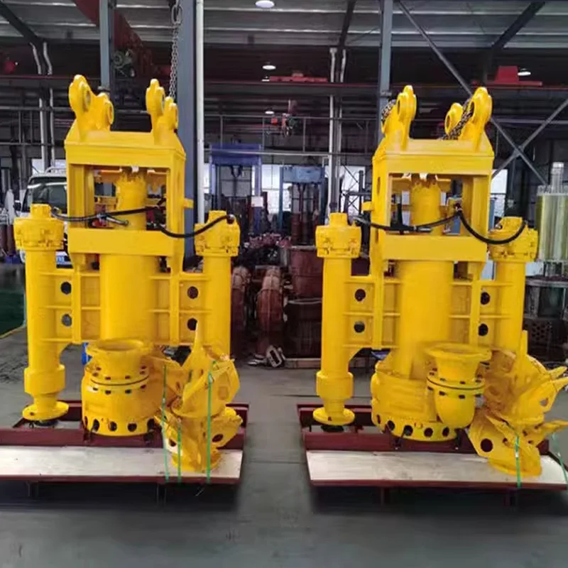 hydraulic submersible sand dredging excavator pump agitator hydraulic slurry sand dredging pump for excavator